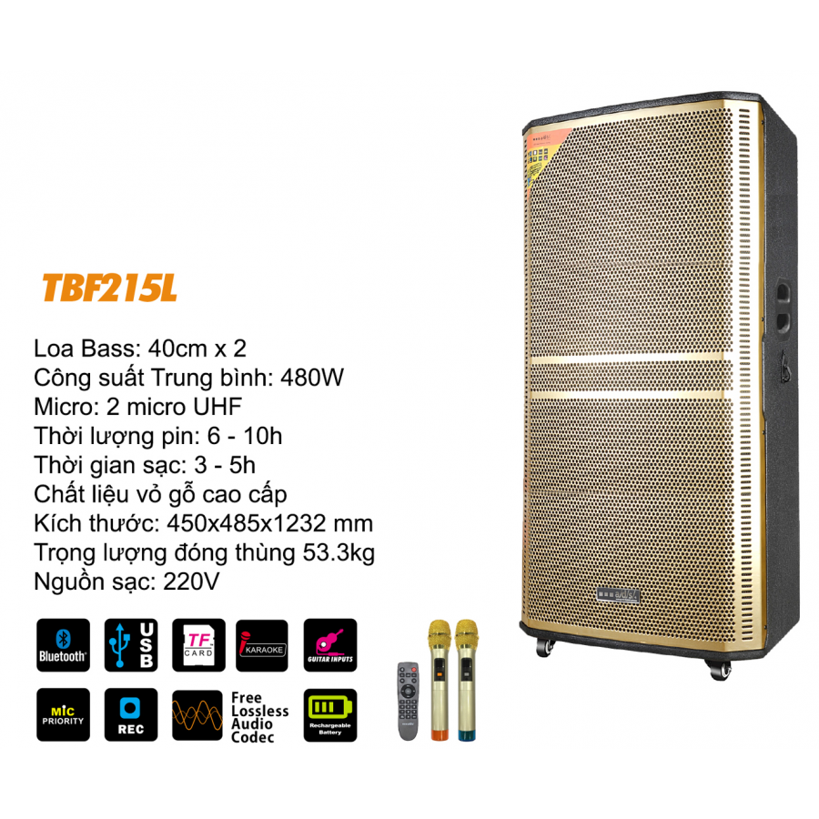 Loa Kéo Di Động A/D/S TBF 215L Chính Hãng